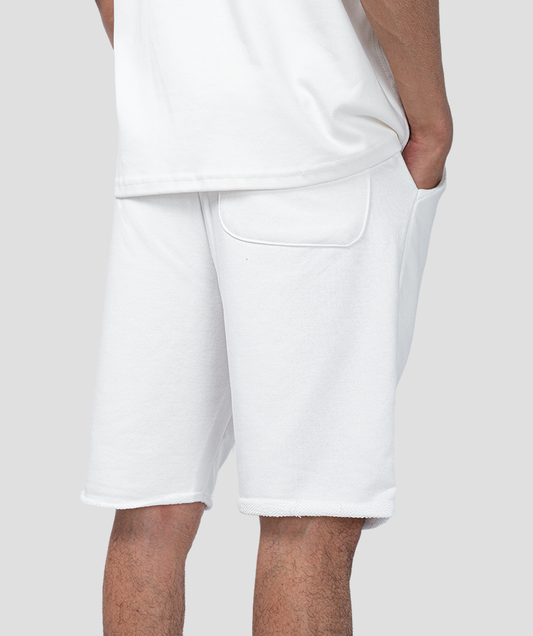 jersey shorts in white