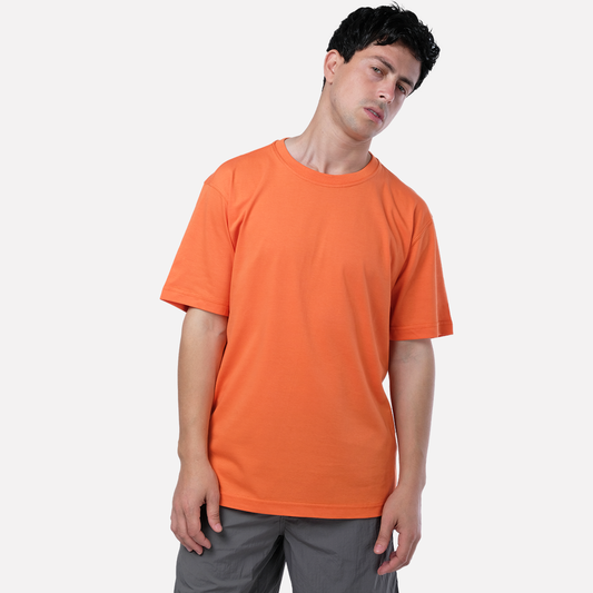 essential regular fit t-shirt in orange