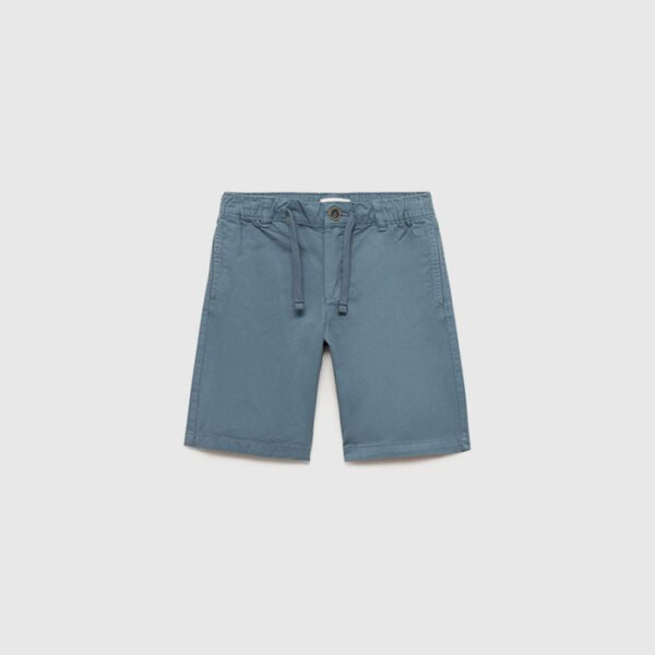 Elastic waist Bermuda shorts
